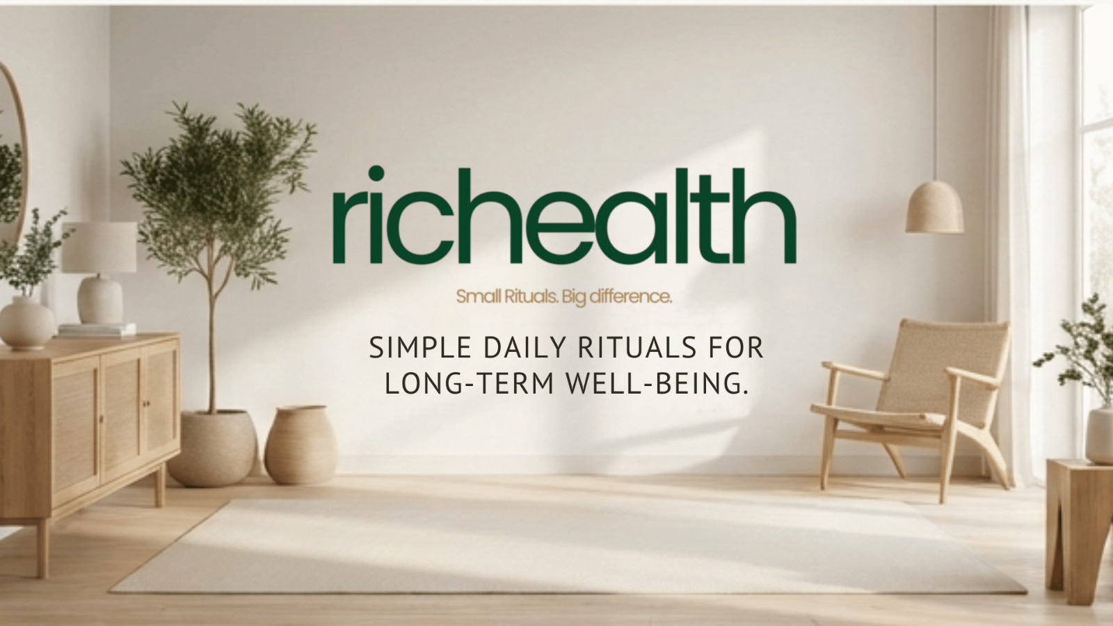 Quiet daily wellness ritual